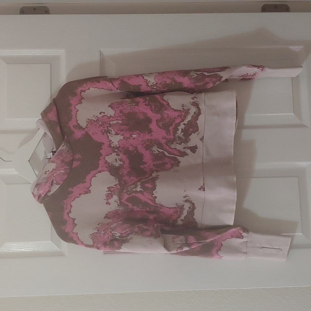 Joy Lab pink marble hoodie w/ thumb holes